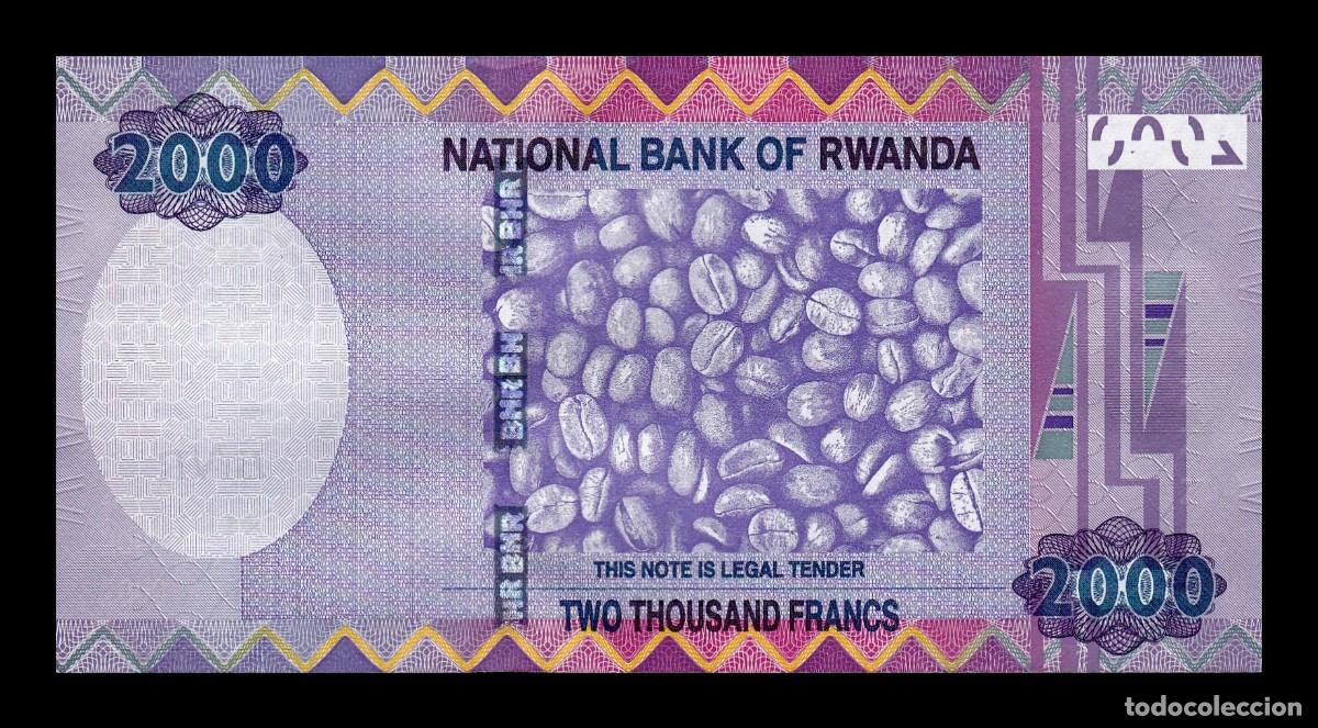 Billetes extranjeros: Ruanda 2000 Francos 2014 Pick 40 SC UNC - Foto 2