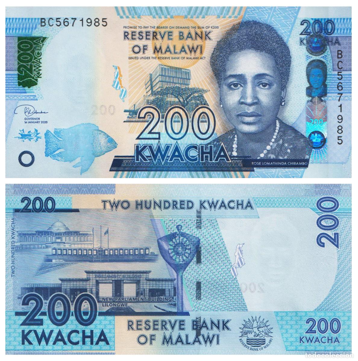 Billetes extranjeros: MALAWI 200 KWACHA 2020 Pick 60 SIN CIRCULAR - Foto 1