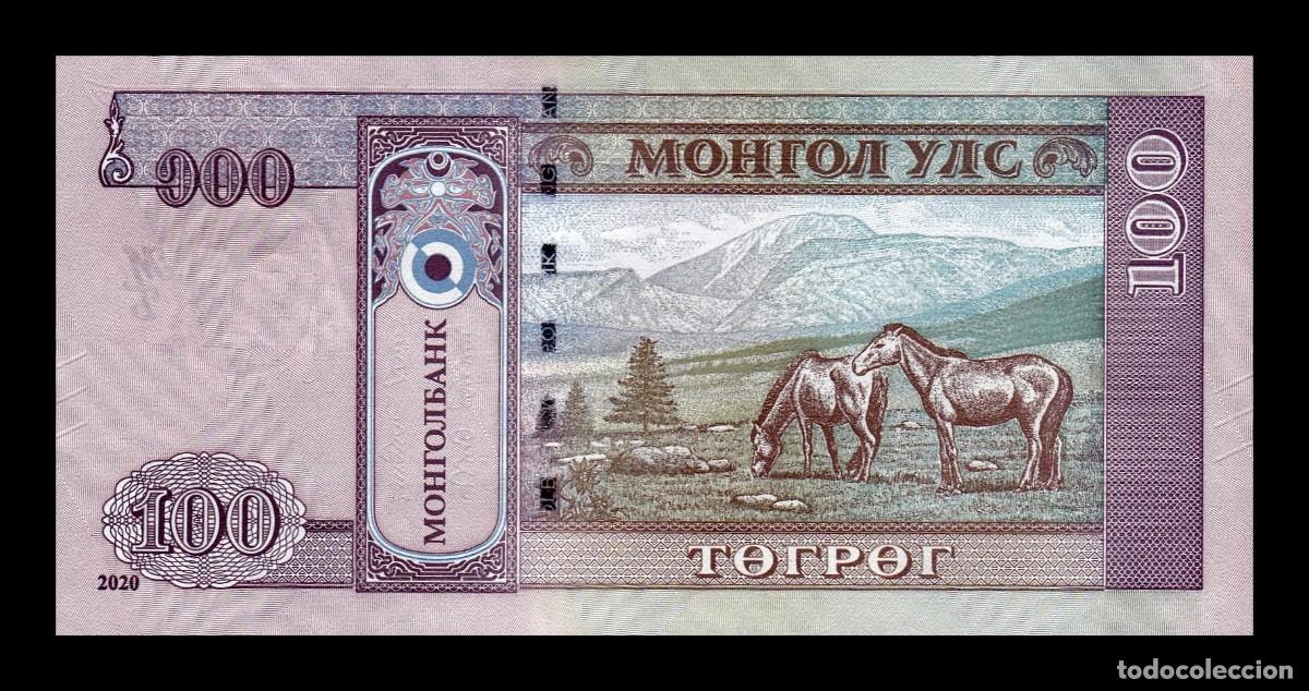 Billetes extranjeros: Mongolia 100 Tugrik 2020 Pick 73 SC UNC - Foto 2