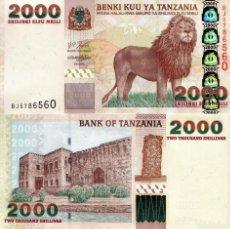 Billetes extranjeros: TANZANIA 2000 SHILLINGS ND 2003 P.37 UNC