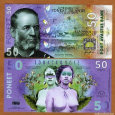 Billetes extranjeros: ISLAS PONEET 50 KASUTU TABACCONOTE 2020 TES POLYMER - GEMELOS, TIPO 3 UNC