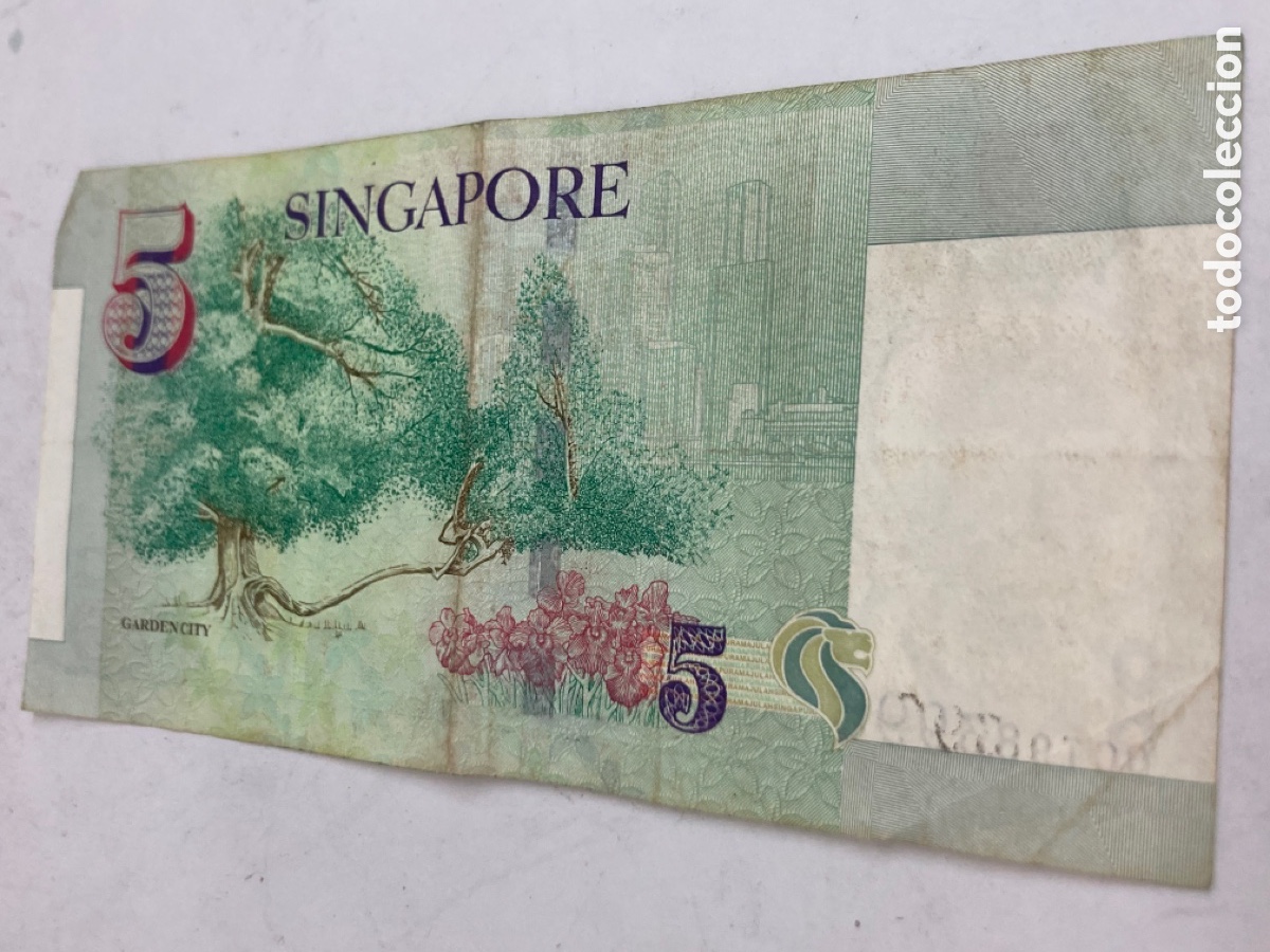 Billetes extranjeros: Moneda Singapur - 5 Dollar 2005 - Foto 2