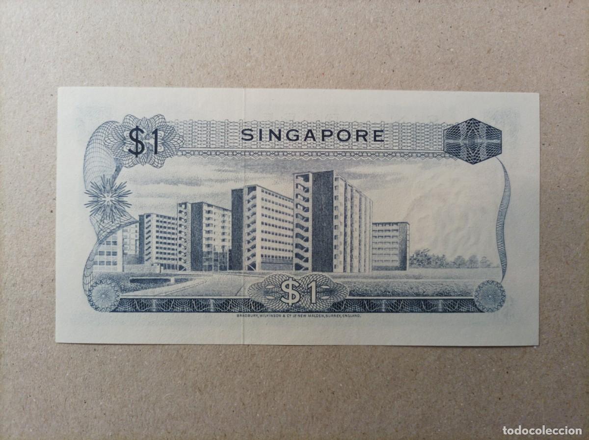 Billetes extranjeros: Billete de Singapur de 1 d&oacute;lar, a&ntilde;o 1972, UNC - Foto 2