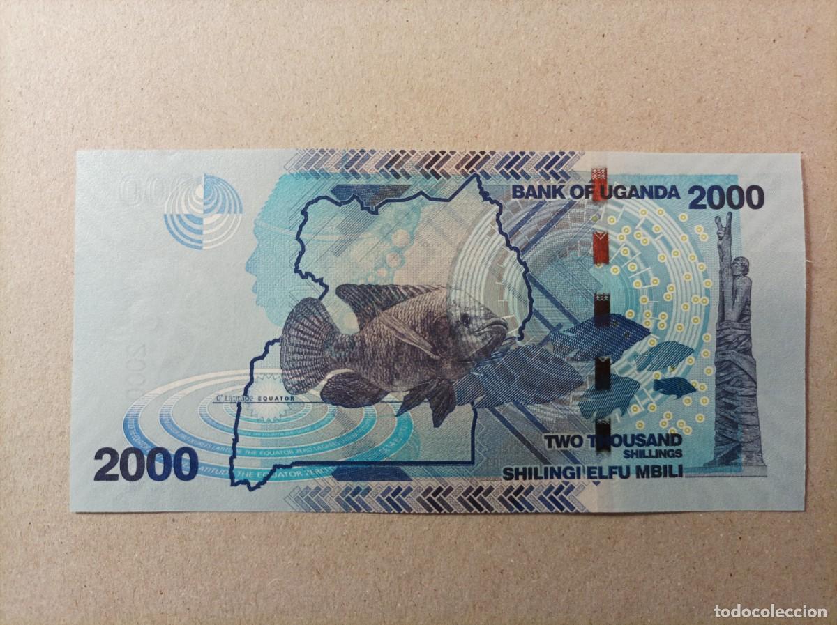 Billetes extranjeros: Billete de Uganda de 2000 schilings, a&ntilde;o 2010, UNC - Foto 1