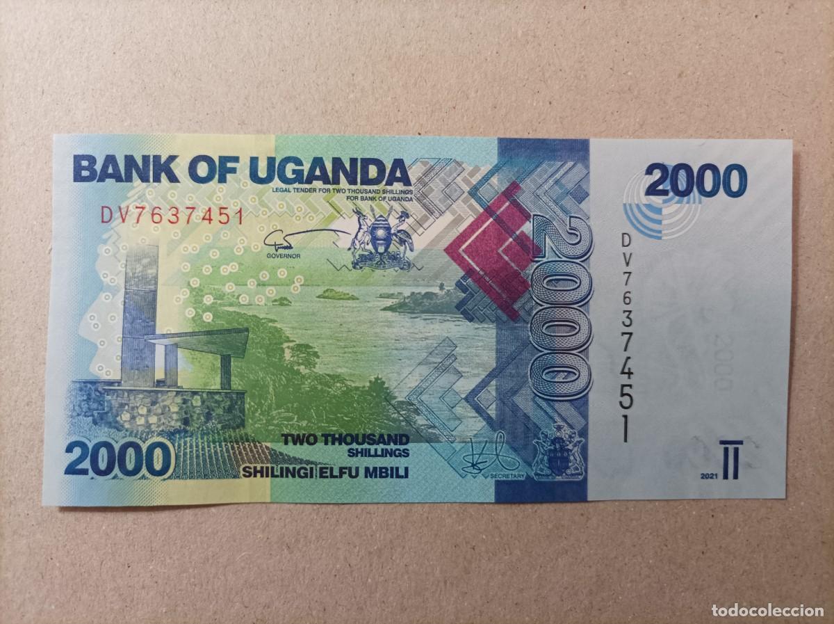 Billetes extranjeros: Billete de Uganda de 2000 schilings, a&ntilde;o 2010, UNC - Foto 2