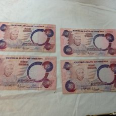 Billetes extranjeros: 4 BILLETES DE NIGERIA. Lote 379232574