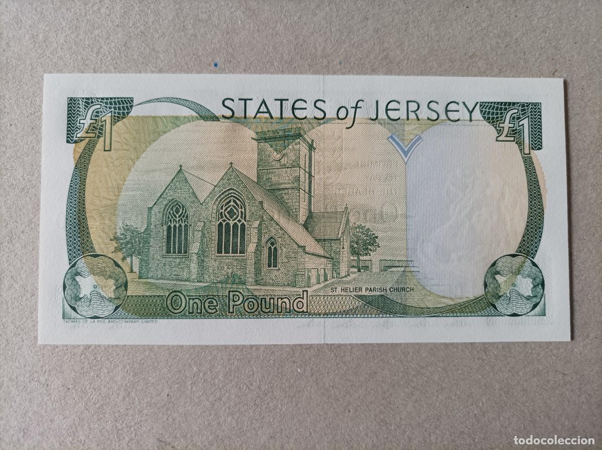 Billetes extranjeros: Billete de Jersey de 1 libra 1989, UNC - Foto 2