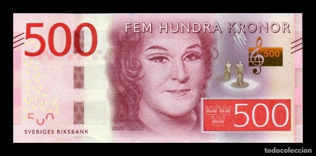 Billetes extranjeros: Suecia 500 Kronor Birgit Nilsson 2016 Pick 73(2) Sc Unc - Foto 1