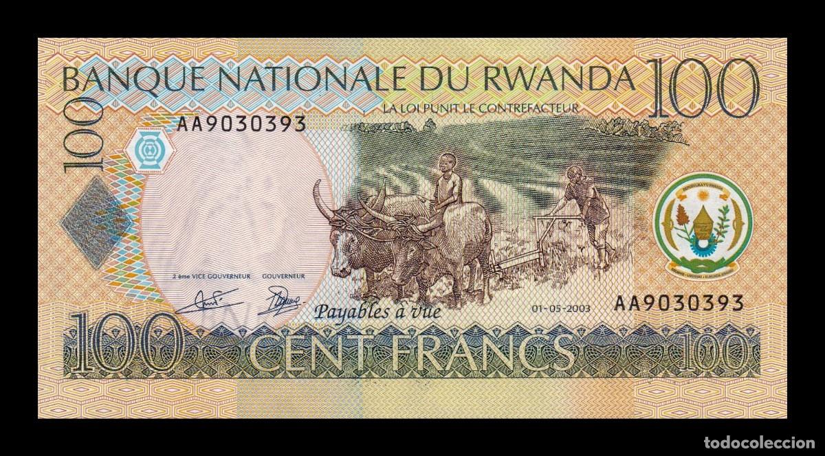 Billetes extranjeros: Ruanda 100 Francos Pick 29a Sc Unc - Foto 1