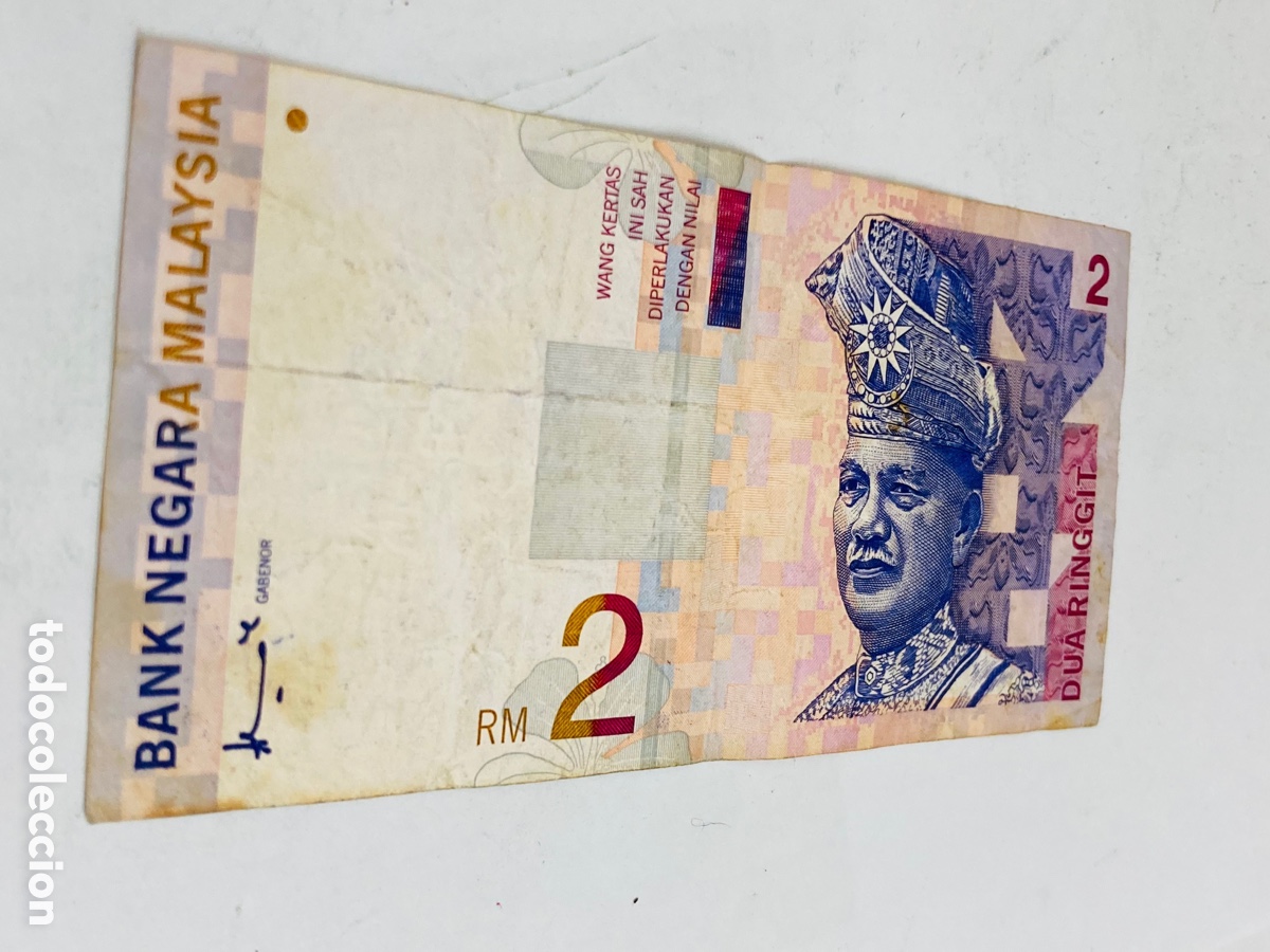 Billetes extranjeros: Billete Malaysia 2 ringgit - Foto 1