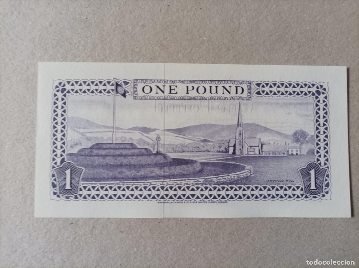 Billetes extranjeros: Billete de la Isla de Man de 1 libra, a&ntilde;o 1979, UNC - Foto 2