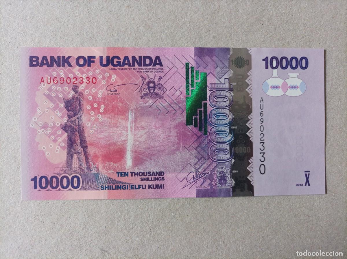 Billetes extranjeros: Billete de Uganda de 10000 shiling, a&ntilde;o 2010, UNC - Foto 1