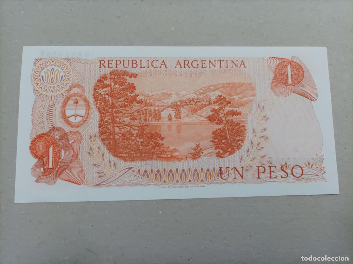 Billetes extranjeros: Billete de Argentina de 1 peso, UNC - Foto 1