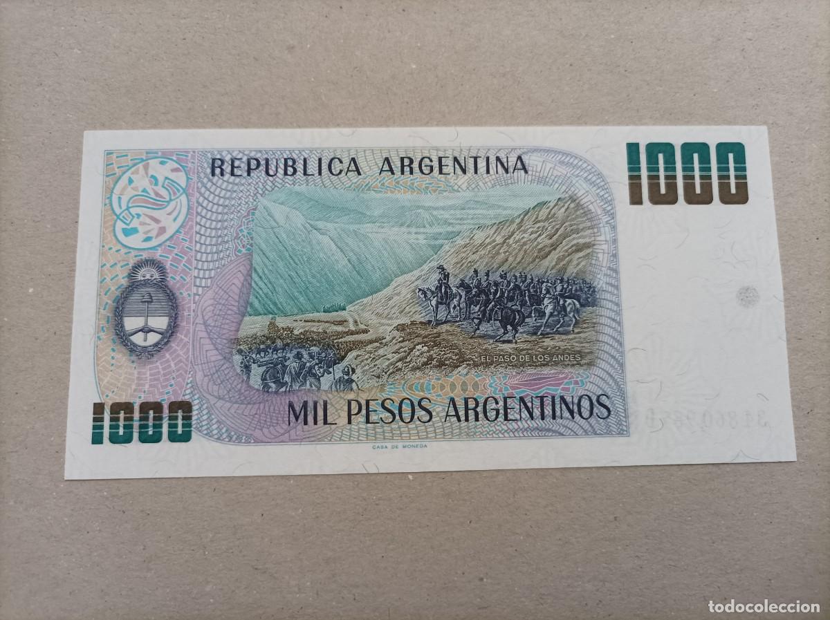 Billetes extranjeros: Billete de Argentina de 1000 pesos, UNC - Foto 2