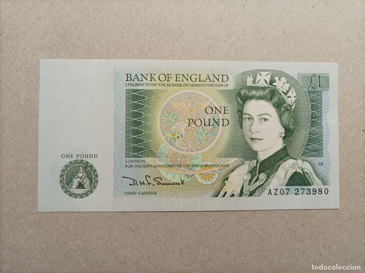 Billetes extranjeros: Billete de Inglaterra de 1 Libra, UNC - Foto 1