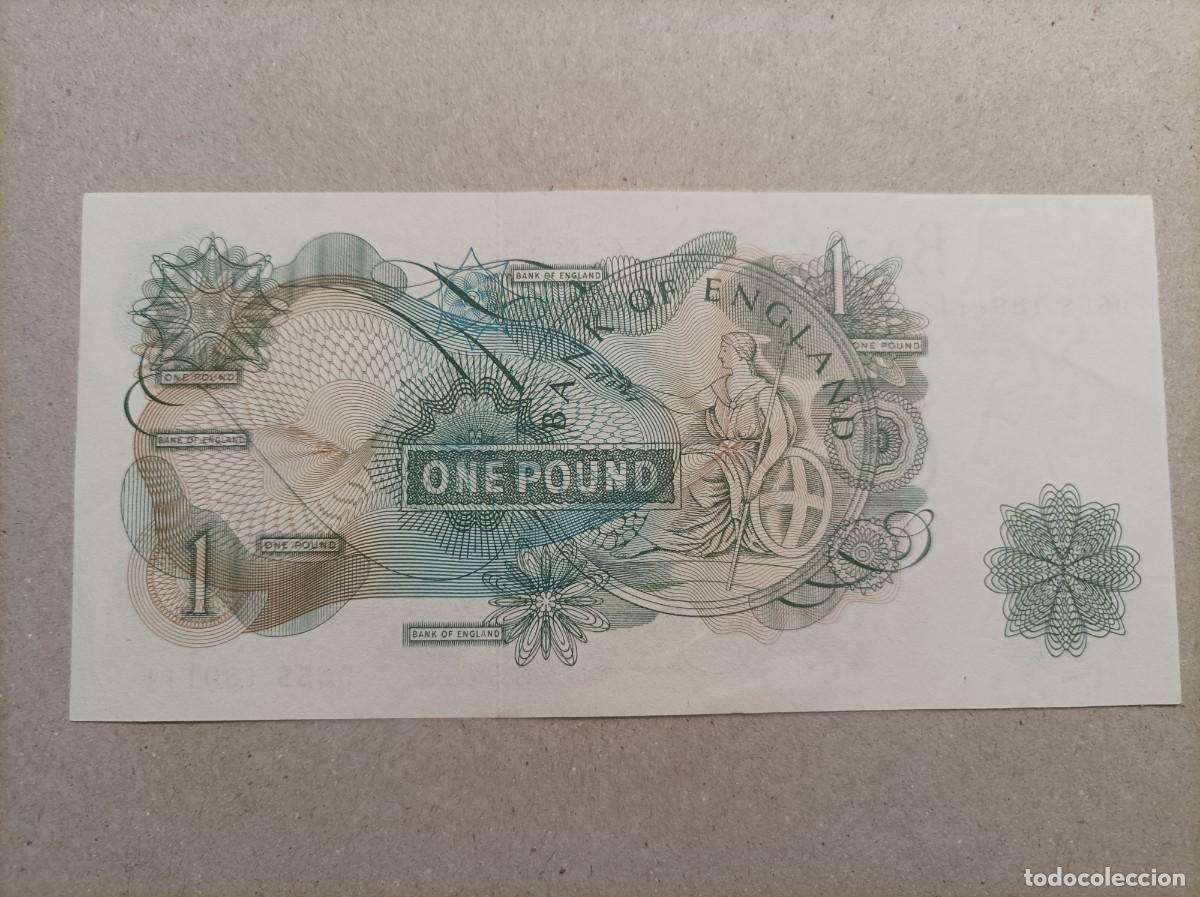 Billetes extranjeros: Billete de Inglaterra de 1 Libra, a&ntilde;o 1960, UNC - Foto 2