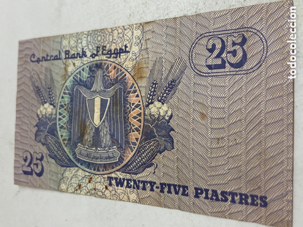 Billetes extranjeros: Billete de 25 Piastres Egipto - Foto 1