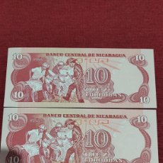 Billetes extranjeros: BILLETES 10 CORDOBAS NICARAGUA 3 CORRELATIVOS SIN CIRCULAR. Lote 383721004