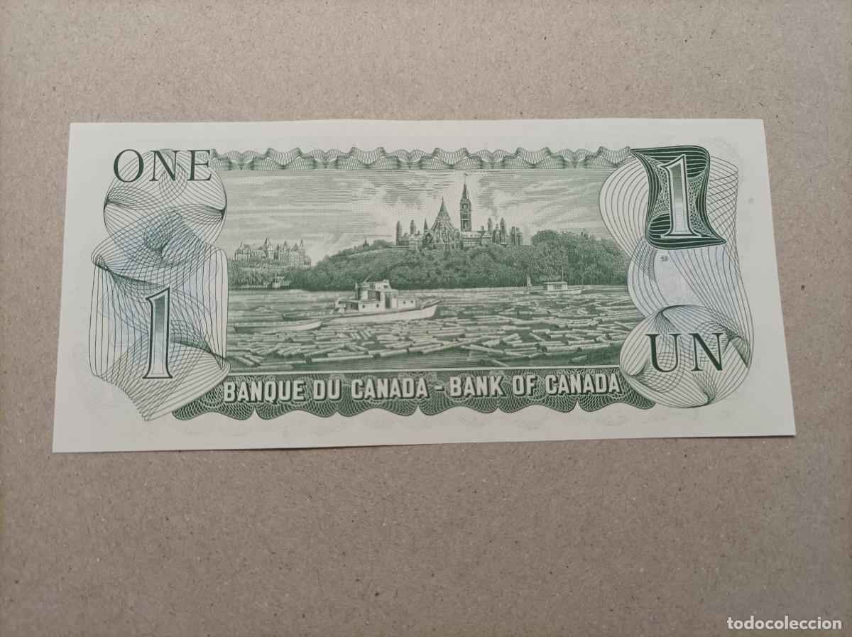 Billetes extranjeros: Billete de Canad&aacute; de 1 d&oacute;lar, a&ntilde;o 1973, UNC - Foto 1
