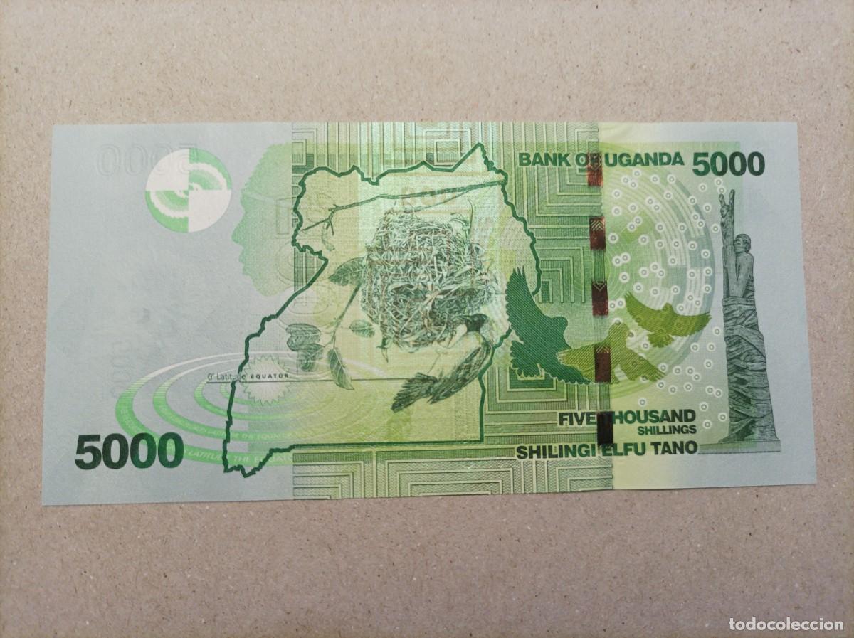 Billetes extranjeros: Billete de Uganda de 5000 schilings, a&ntilde;o 2013, UNC - Foto 1