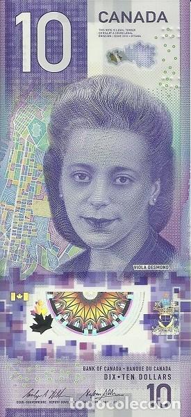 Billetes extranjeros: CANADA 10 DOLLARS P 113 2018 UNC SC NUEVO - Foto 1