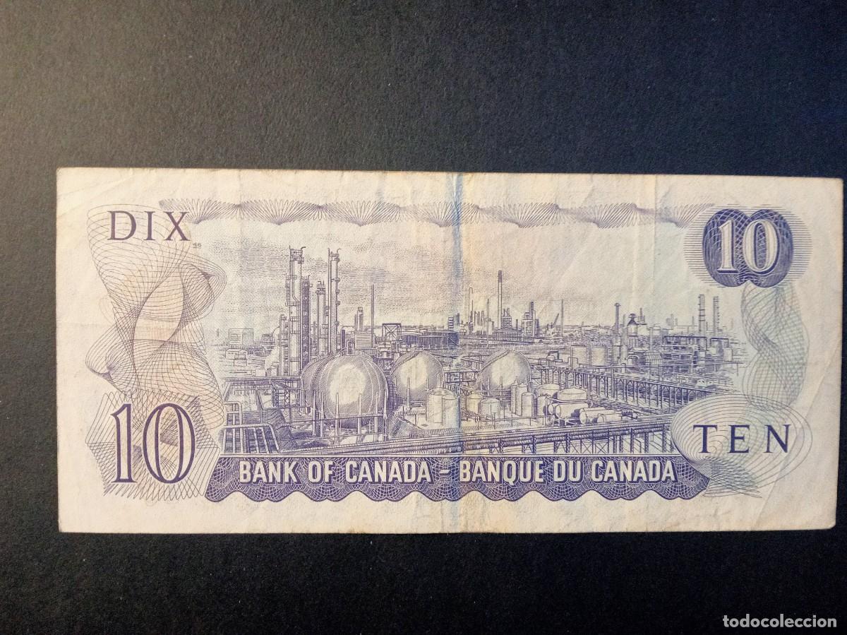 Billetes extranjeros: CANADA 10 DOLLARS P 86d 1971 USADO USED - Foto 2