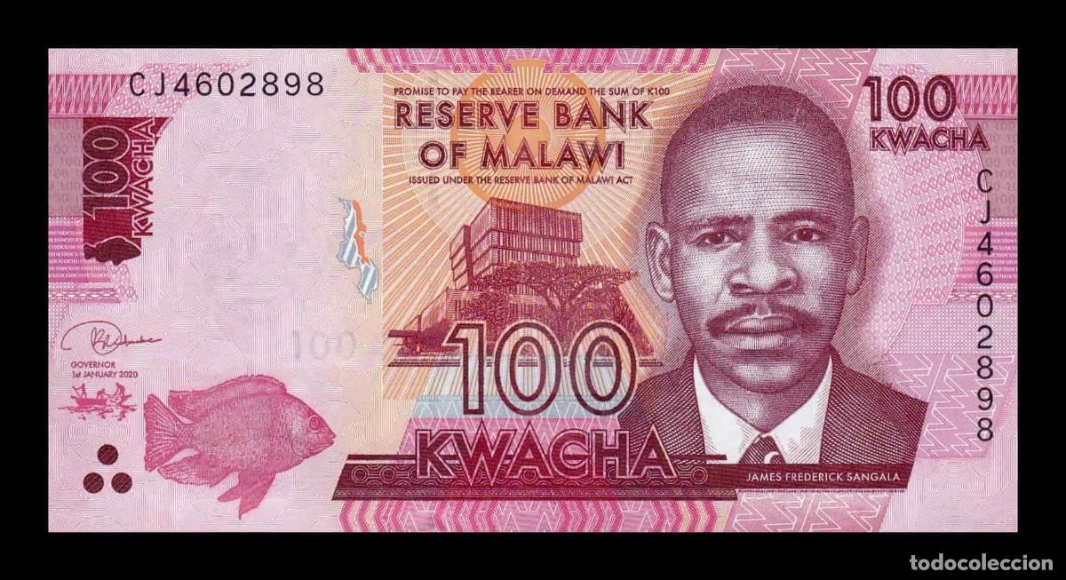 Billetes extranjeros: Malawi 100 Kwacha 2020 Pick 65e Sc Unc - Foto 1