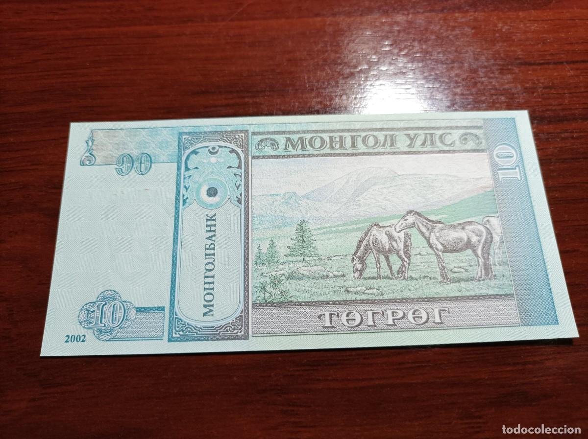 Billetes extranjeros: 10 TUGRIK DE 2002 MONGOLIA SIN CIRCULAR PLANCHA PERFECTA - Foto 2