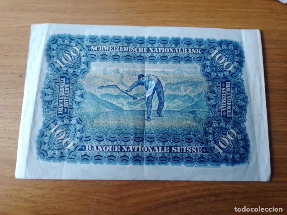 Billetes extranjeros: Suiza. 100 francos 1943 - Foto 2