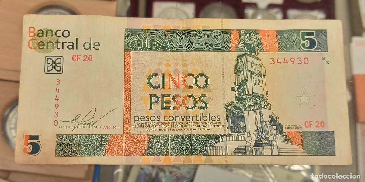 Billetes extranjeros: Cuba 5 Pesos Convertibles 2011 Pick FX48 - Foto 1