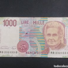 Billetes extranjeros: ITALIA 1000 LIRAS 1990. Lote 386158099