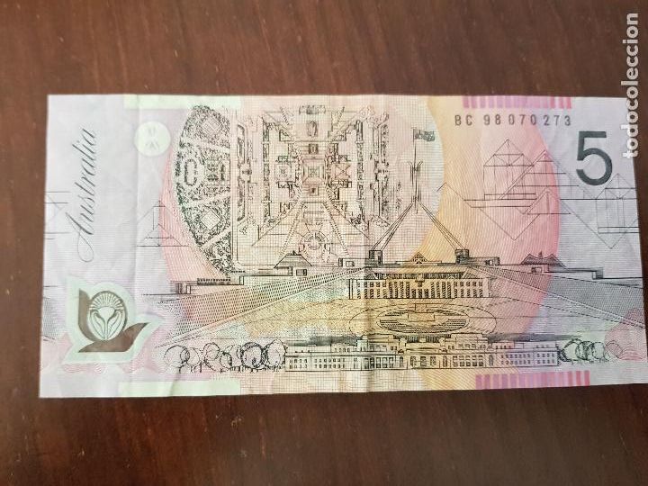 Billetes extranjeros: FIVE DOLLAR- AUSTRALIA - Foto 2