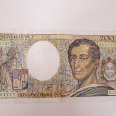 Billetes extranjeros: 200 FRANCOS 1992 MONTESQUIEU BC
