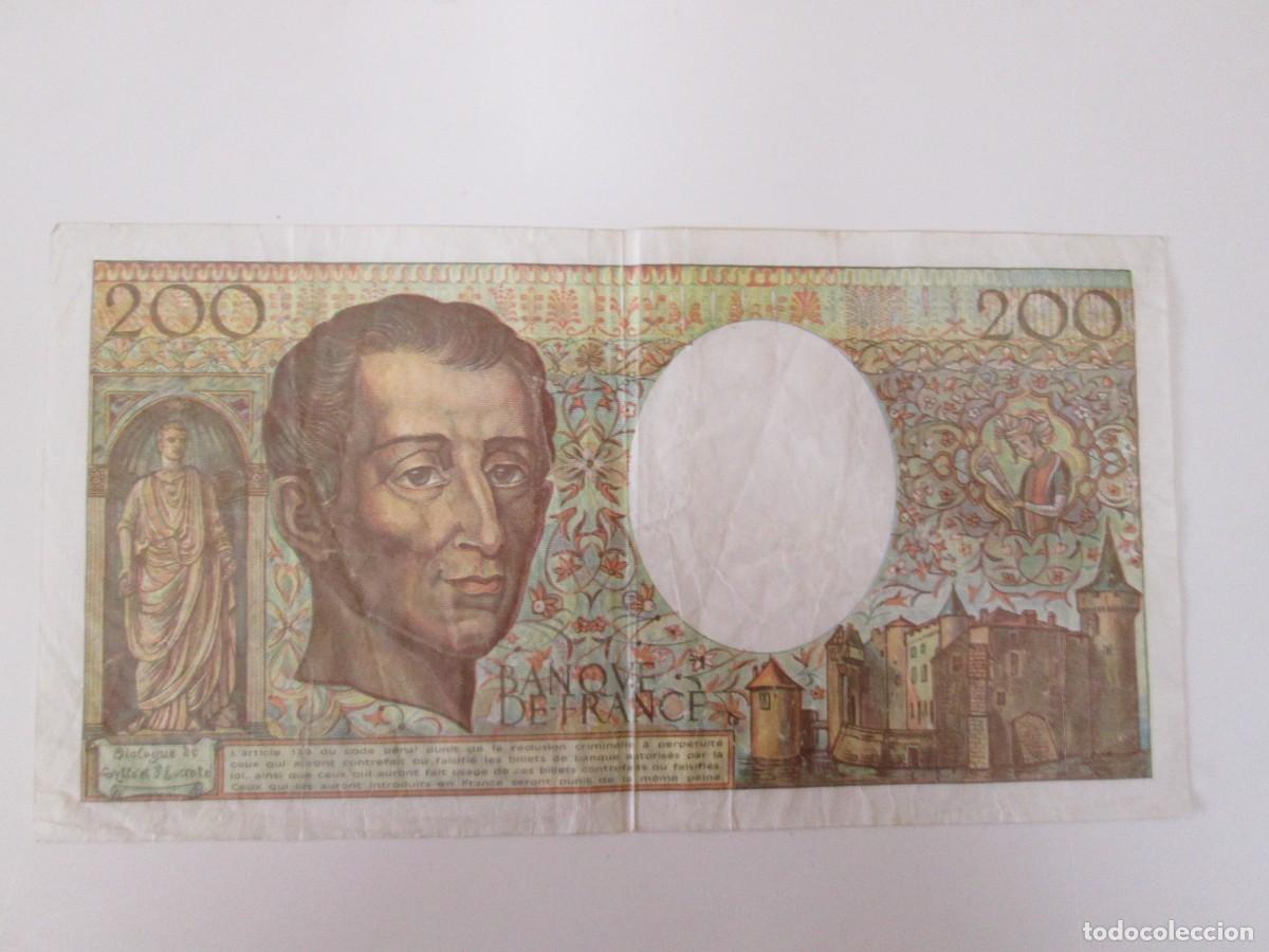 Billetes extranjeros: 200 FRANCOS 1992 MONTESQUIEU BC - Foto 2