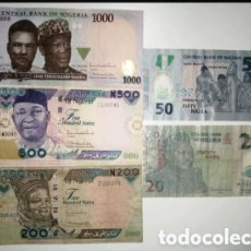 Billetes extranjeros: LOTE BILLETES DE NIGERIA... LOS DE LA FOTO. Lote 386614934