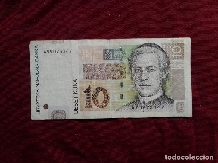 Billetes extranjeros: 10 Kuna, 2012, Croacia - Foto 1