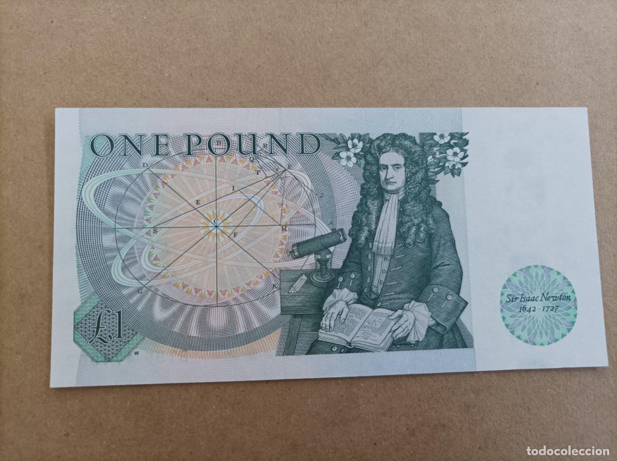 Billetes extranjeros: Billete de Inglaterra de 1 Libra, a&ntilde;o 1978, UNC - Foto 2