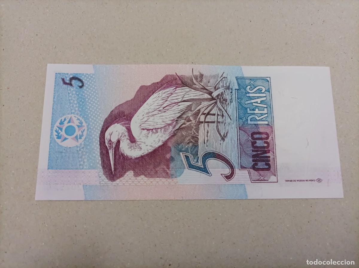 Billetes extranjeros: Billete de Brasil de 5 reais, UNC - Foto 1