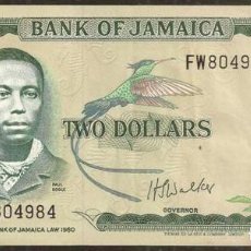 Billetes extranjeros: JAMAICA. 2 $ S/F (1976). PICK 60B. FIRMA 5.
