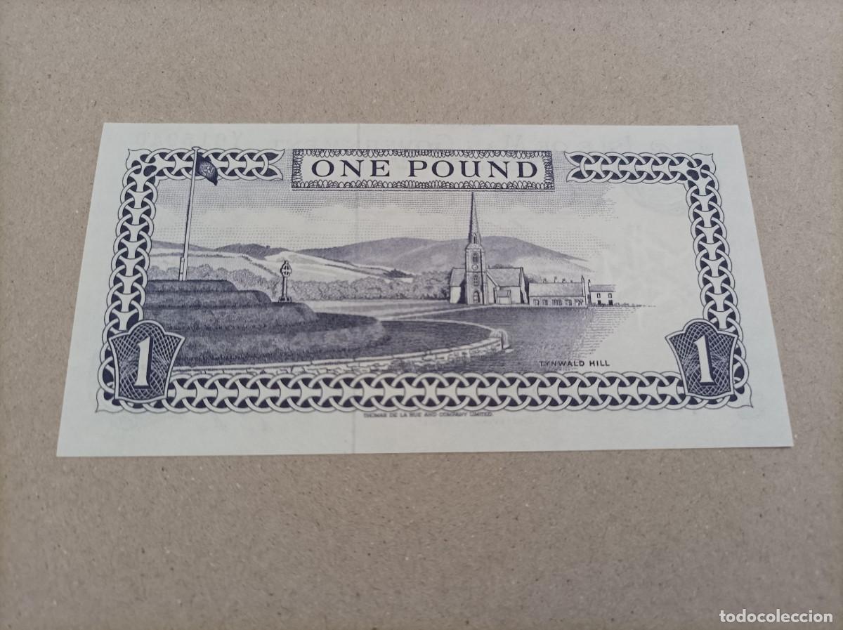 Billetes extranjeros: Billete de la Isla de Man de 1 Libra, a&ntilde;o 1991, UNC - Foto 2