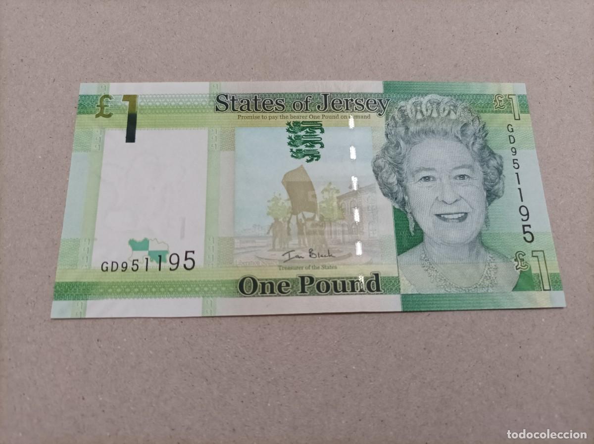 Billetes extranjeros: Billete de Jersey de 1 libra, a&ntilde;o 2010, UNC - Foto 1