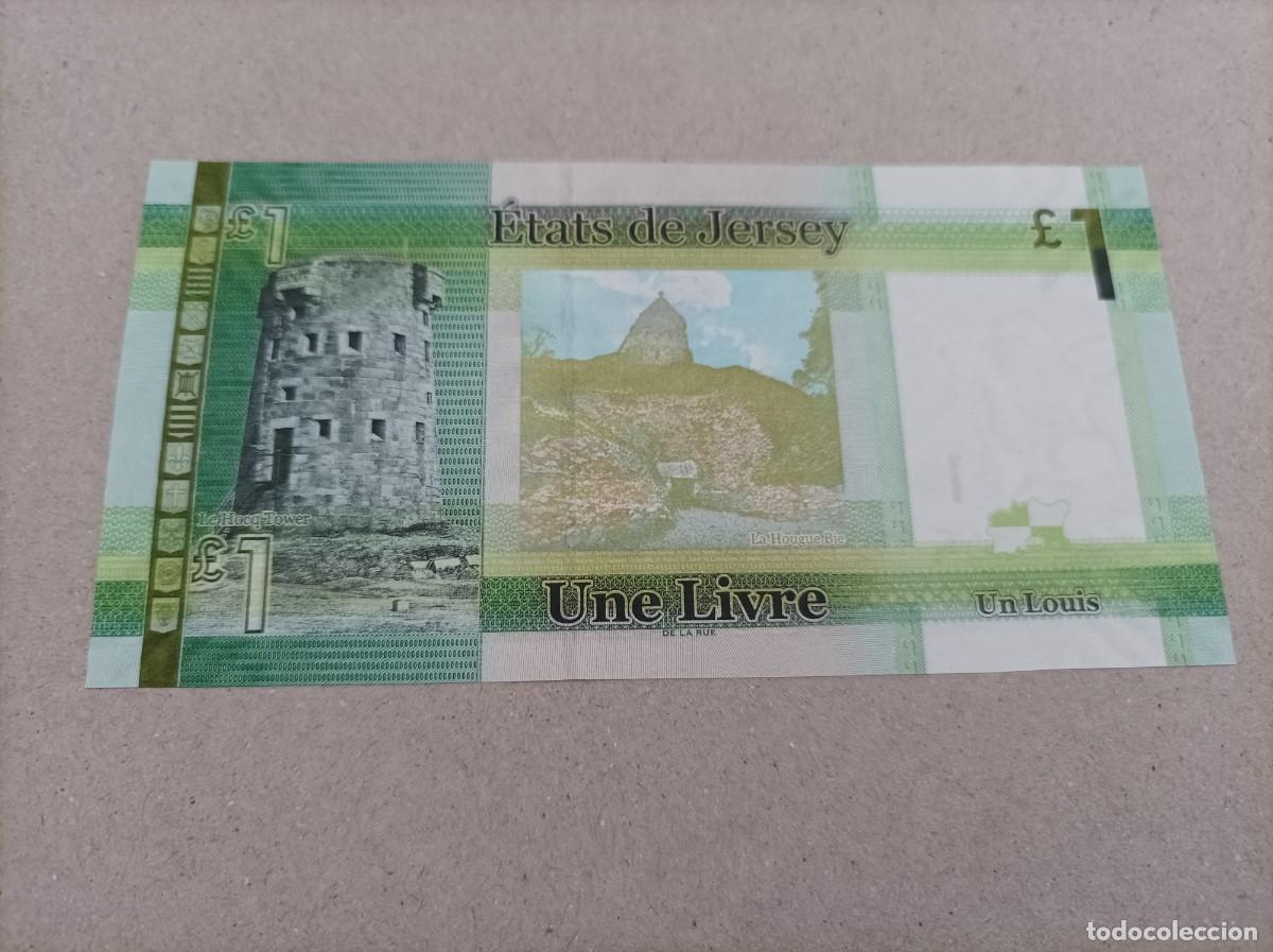 Billetes extranjeros: Billete de Jersey de 1 libra, a&ntilde;o 2010, UNC - Foto 2