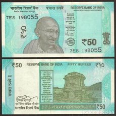 Billetes extranjeros: INDIA. 50 RUPEES 2021. S/C.. Lote 387727649