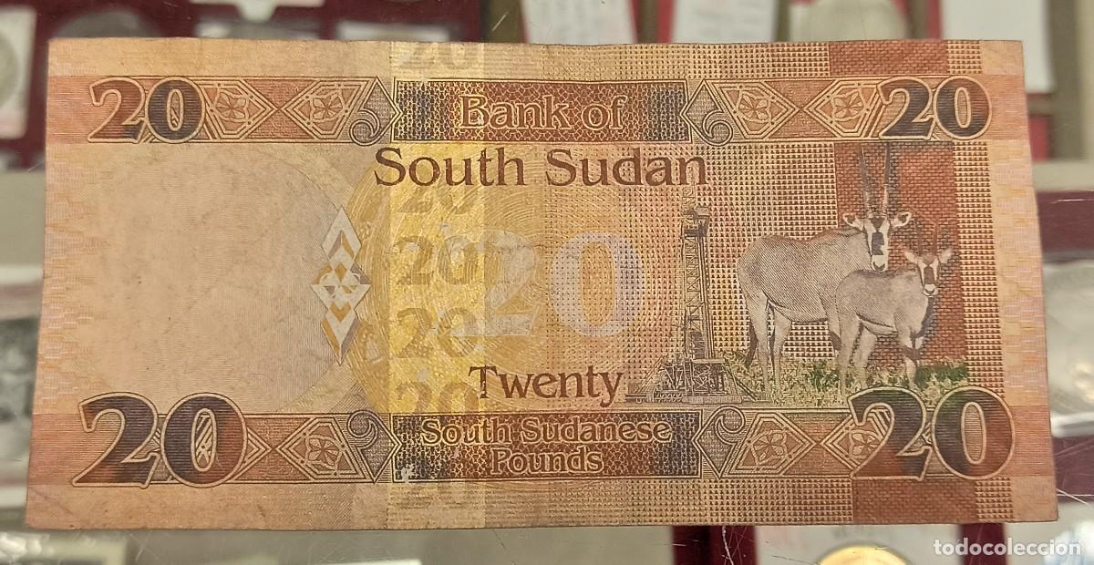 Billetes extranjeros: Sudan del Sur 20 Libras 2015 Pick 13a - Foto 2