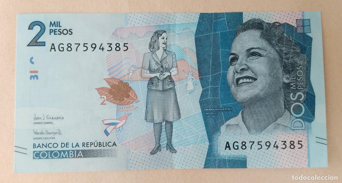 Billetes extranjeros: Colombia-2000 pesos. - Foto 1