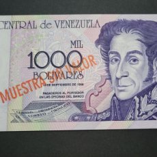 Billetes extranjeros: VENEZUELA 1.000 BOLÍVARES ESPECIMEN UNC 1998