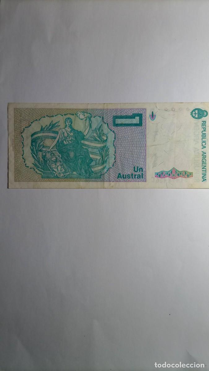 Billetes extranjeros: ARGENTINA - 1 AUSTRAL - P323 - Foto 2