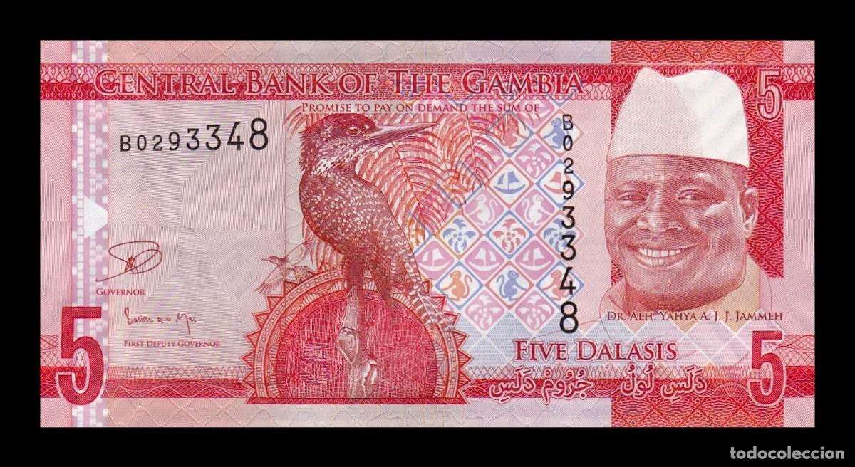Billetes extranjeros: Gambia 5 Dalasis 2015 Pick 31 Sc Unc - Foto 1