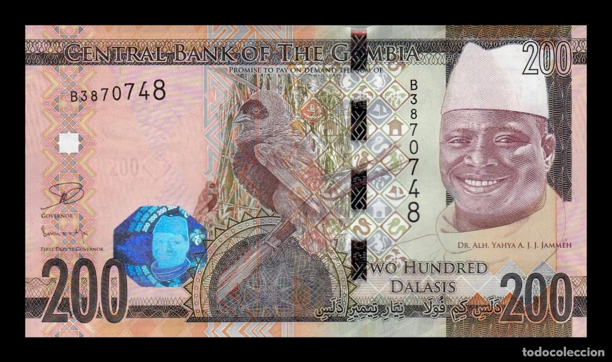 Billetes extranjeros: Gambia 200 Dalasis 2015 Pick 36 Sc Unc - Foto 1