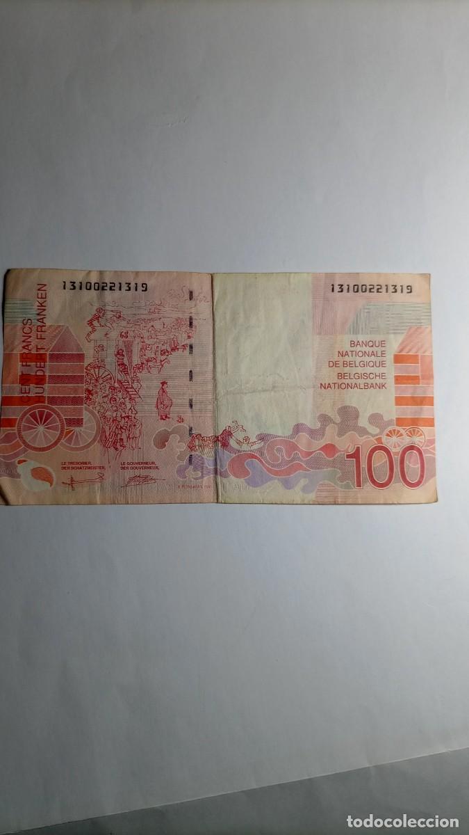 Billetes extranjeros: BELGICA - 100 FRANCS - P147 - Foto 2
